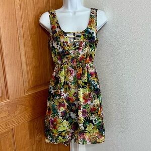 Material Girl Multicolor Floral Mini Dress